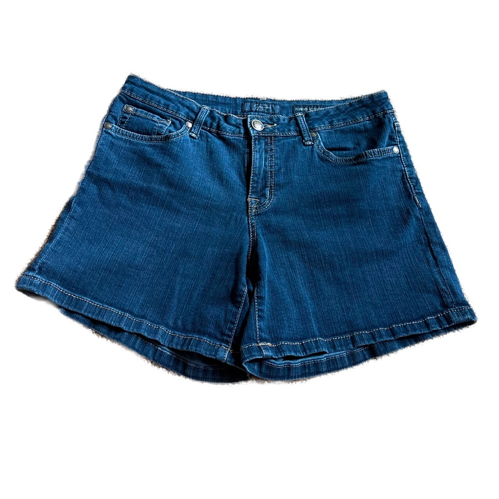Jessica Simpson Classic Dark Blue Stretch Denim Women's Shorts Size 30 Waist